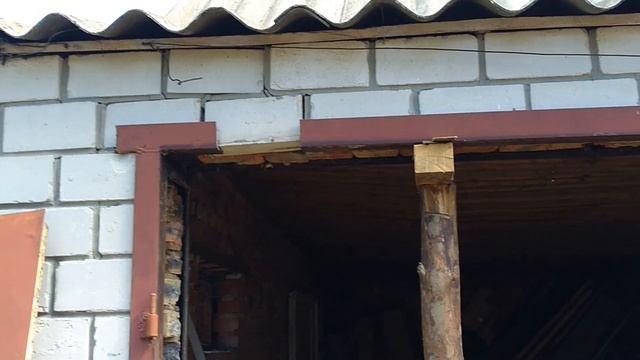 Гаражные ворота- увеличиваем проем в ширину.