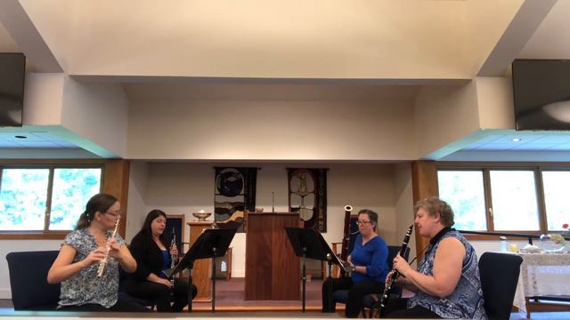 Claude Arrieu: “Suite en quatre” for flute, oboe, clarinet and bassoon- 3. Adagio смотреть онлайн