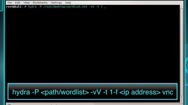 How To: Crack A VNC Password (BackTrack, Kali, Hydra) смотреть онлайн
