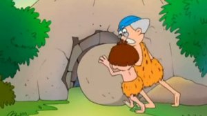 Фрагмент мультфильма по истории, тема "Древний человек. Быт"