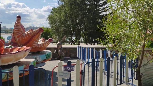Михайловская набережная  Новосибирска.