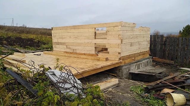 Строительство бани. Кладка бруса своими руками. #баня,#русскаябаня,#строительствобани.