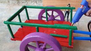 How To Make Cow Bullock Cart From Color Wood - Amazing Woodworking Projects