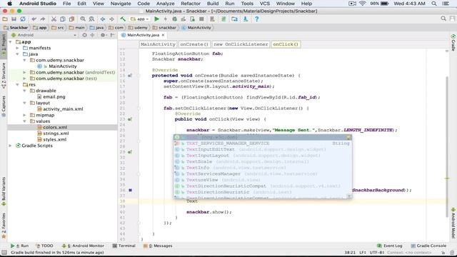 58. Customize the Snackbar смотреть онлайн