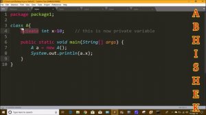 Access Specifiers (public, private, protected) in java in Telugu by Kotha Abhishek