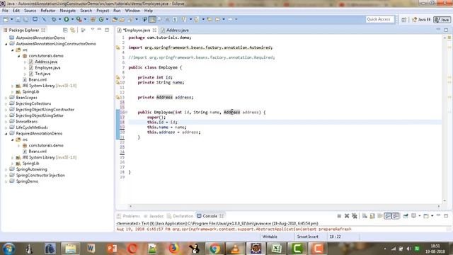 23. @Autowired annotation before constructor in spring смотреть онлайн