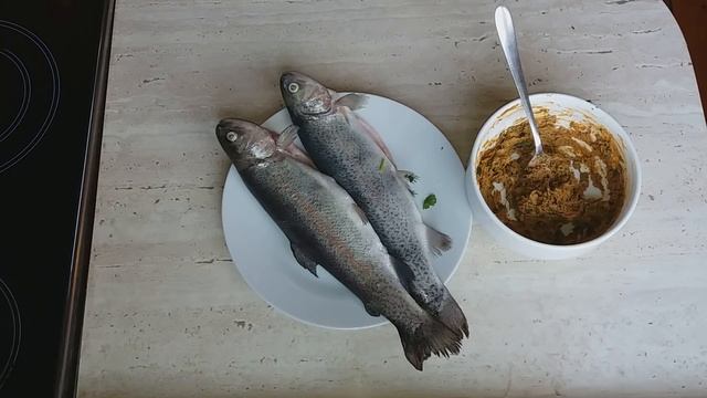 Форель на мангалі (духовці) /Форель по-гуцульськи