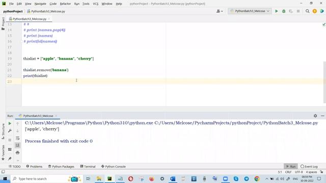 Day 5- Batch 3 - Python Language-List (Collection Data Type) - and its properties - (continuation)