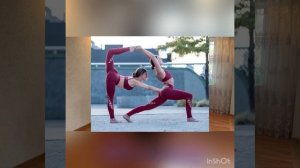 Йога челлендж | акройога | yoga challenge | парные позы |позы на троих | новогодняя йога