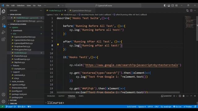 Cypress #22 Hooks in Cypress Automation Testing