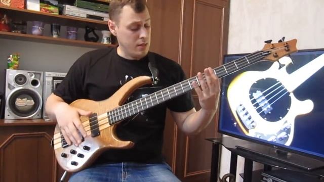 Уроки игры на бас гитаре. "Slap" Урок № 4 (double thumb bass slap, Часть 1) смотреть онлайн