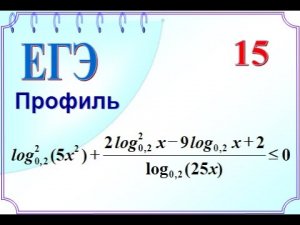 Метод замены. Логарифмическое неравенство