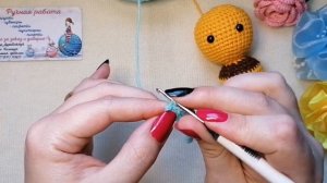 "Отважная Пчёлка" - подробный мастер-класс по вязанию пчелы крючком... И. Полищук