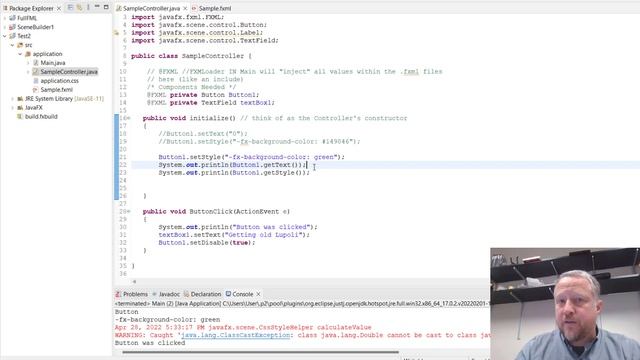 Basic GUI Interaction With Java and the Controller смотреть онлайн