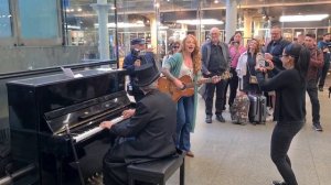 Brendan Kavanagh & Kezia Gill - St Pancras, Elton John Piano