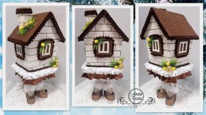 DIY?ИЗБУШКА - ТОПОТУШКА!?Новогодний декор своими руками?Анна Кохан?.
