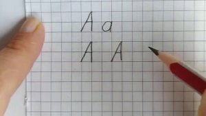 Handwriting for kids - English letter Aa. Учимся правильно писать букву "Aa".