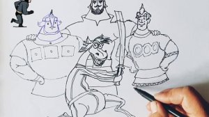 Как нарисовать БОГАТЫРЯ рисунки для детей / How to draw a HERO drawings for children