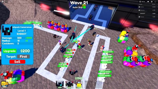 Я ИСПОЛЬЗОВАЛ ТОЛЬКО ВАНТУЗМЕНОВ В ТУАЛЕТ ТАВЕР ДЕФЕНС! TOILET TOWER DEFENSE ROBLOX смотреть онлайн