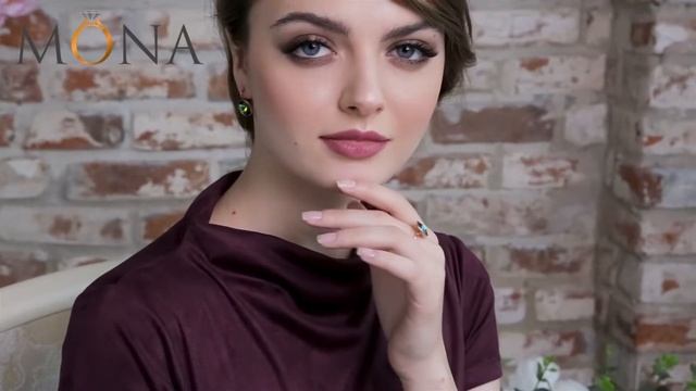 Серьги и кольцо «Чародейка» с зелеными кристаллами-хамелеонами Swarovski смотреть онлайн