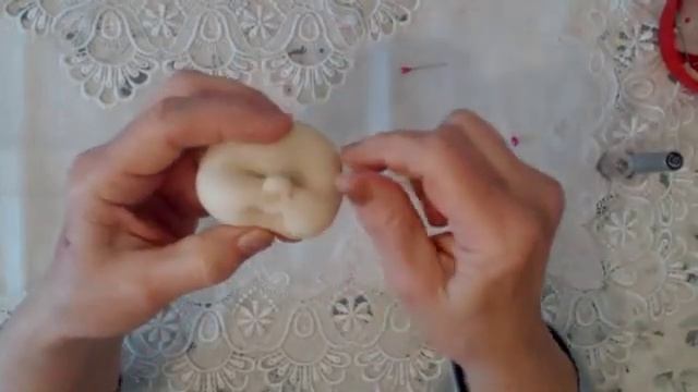 Куколка своими руками. Сувенир .Кукла подвеска .Чулочная техника. Muñeca soft. 2г