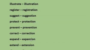 Ағылшын тілін үйрену. 32 сабақ. Suffixes: -ment, -tion/sion, -er/or