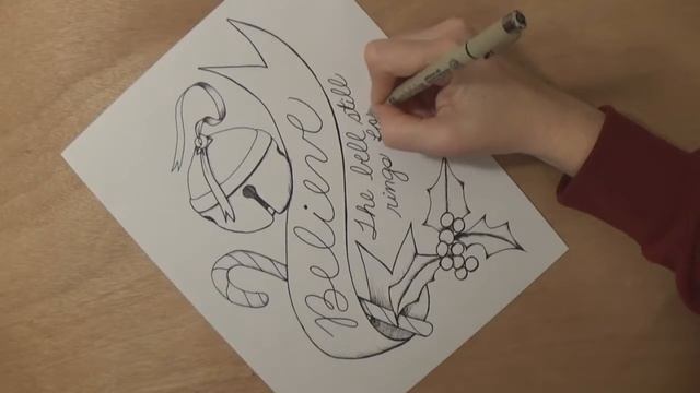 Drawing a Christmas Coloring Page with a free download for you смотреть онлайн