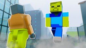 ОН ОЧЕНЬ СТРАШНЫЙ! БОСС ЗОМБИ НАПАЛ НА ЛЕГО СИТИ - СТРАЖИ ЛЕГО СИТИ ПРОТИВ ЛЕГО ЗОМБИ В BRICK RIGS