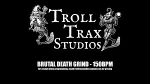 Slam / Brutal Death Metal Drum Machine Backtrack - 150 bpm [Troll Trax]