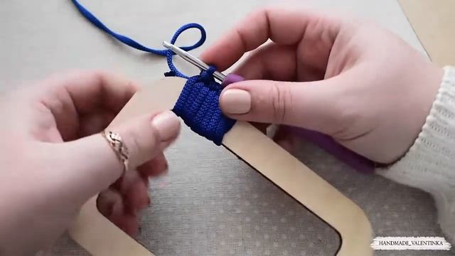 Ручки для сумки, обвязка заготовок. смотреть онлайн