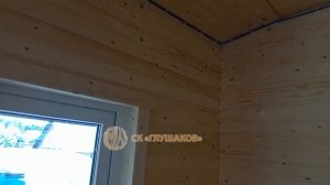 Каркасная баня 4х8 с террасой