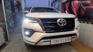 Fortuner 2017 to 2023 Conversion Kit By Hybrid Customs Chandigarh || #toyotafortuner #fortuner