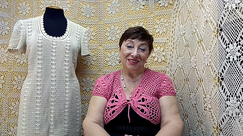 Платье "Очаровательное". Мастер-класс по вязанию крючком от О. С. Литвиной.