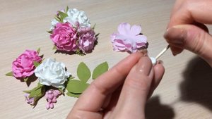 МК Розочка Tuscany. Простые цветочки для скрап работ.