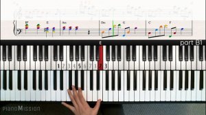 [Real Piano Tutorial] ADAGIO_Song from a secret garden with sheets