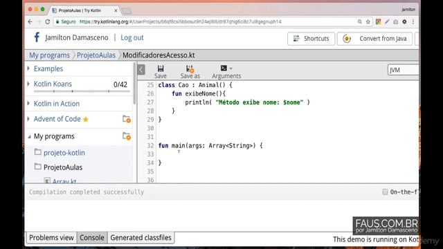Curso kotlin - Modificadores de acesso 13 смотреть онлайн