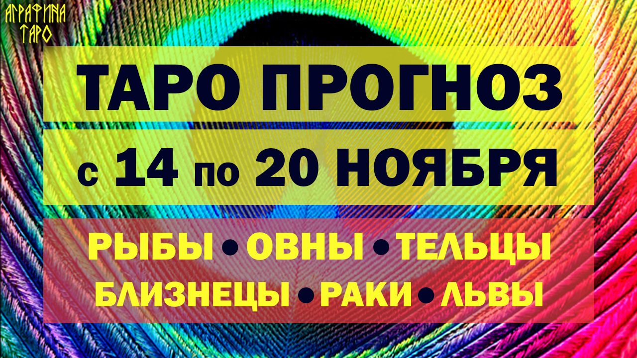 Таро прогноз с 14 по 20 ноября 2022 Рыбы Овны Тельцы Близнецы Раки Львы