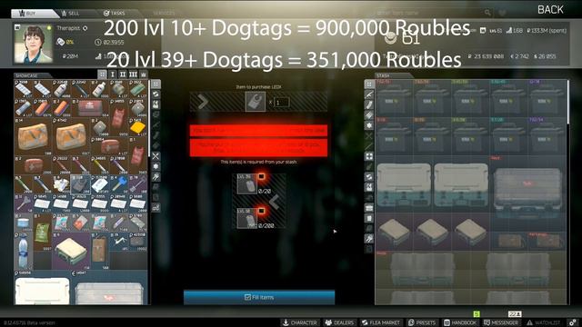 Trade Dogtags For LEDX/Items Case In Escape From Tarkov смотреть онлайн