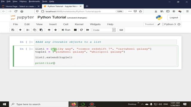 Add Any Iterables To Lists | Python 4 You | Lecture 99