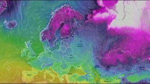 Движение воздушных масс воздуха над Европой и ЕТР за январь 2024 года
