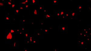 ФУТАЖ Падающие сердечки (маска)