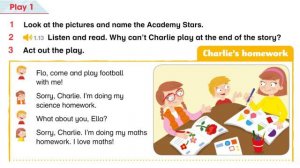 #AS3 #U1-pl1 Academy Stars 3 Play 1: Charlie's Homework