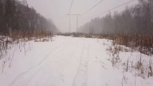Мощный треск ЛЭП 500 кВ в сильный снегопад в Москве, 26.11.2020.