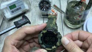 Обзор часов SKMEI 1968 CAMOUFLAGE 5 ATM. Настройка, тест на воду.