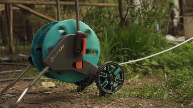 Обзор тележки для шланга Gardena AquaRoll M