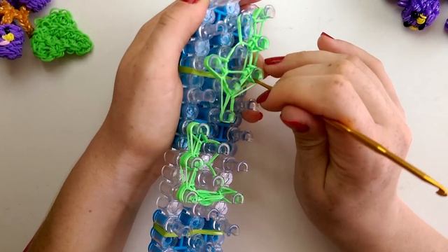ВИНОГРАД из резинок 3D GRAPES Rainbow loom bands tutorial for kids DIY смотреть онлайн
