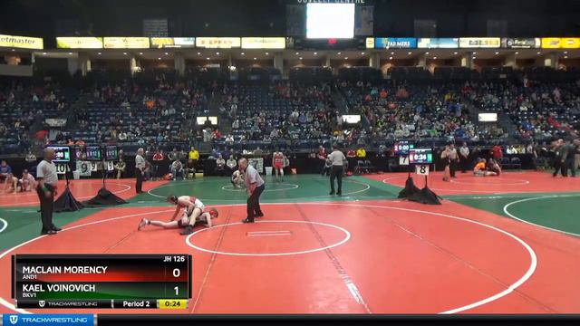 Kael Voinovich Bkv1 vs Maclain Morency And1 2019 OAC Junior High State 126lbs Semis смотреть онлайн