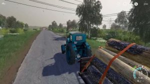 FS 19 - Везу лес на продажу. Опрыскиваю поле гербицидами - Фермер в БАЛДЕЙКИНО # 6