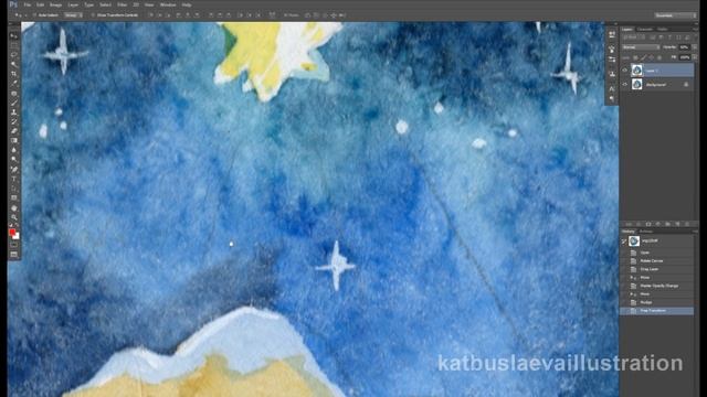 Как сканировать акварельную иллюстрацию.