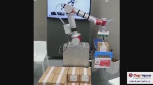 Паллетизация и перемещение роботом